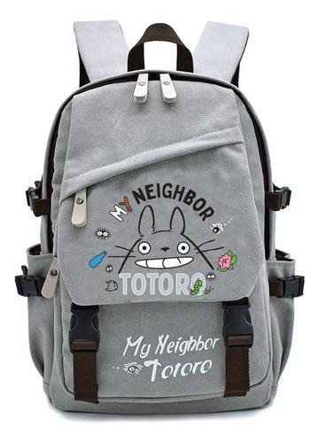 Totoro Backpack Anime Canvas Regalo De Alta Calidad