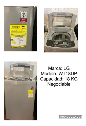 Lavadora LG - Wt18dp De 18 Kg