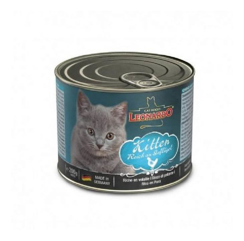 Alimento Húmedo Leonardo Sabor Kitten 200 Gr