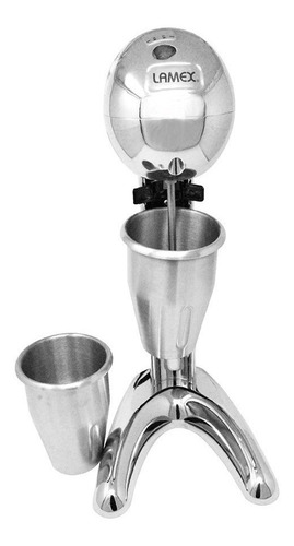 Esquimera Chocomilera Fuente De Sodas Con 2 Vasos Profesional Cromada Lamex 2041-1