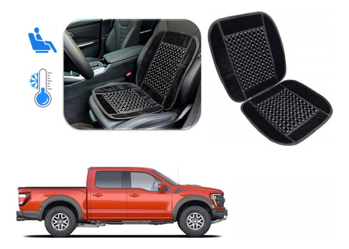 Cubre Asiento Respaldo Bolitas Ford Lobo Raptor 2024 A 2027