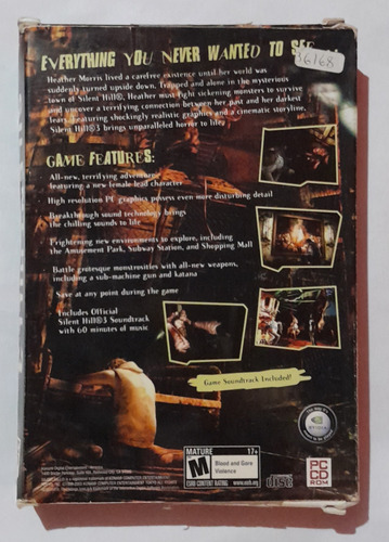 Silent Hill 3 Pc Edición Cd Rom (Usado)