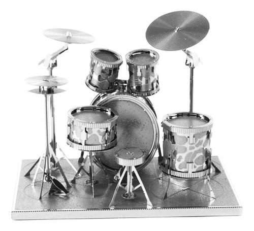Rompecabezas Metálicos 3d Batería Musical Drumset