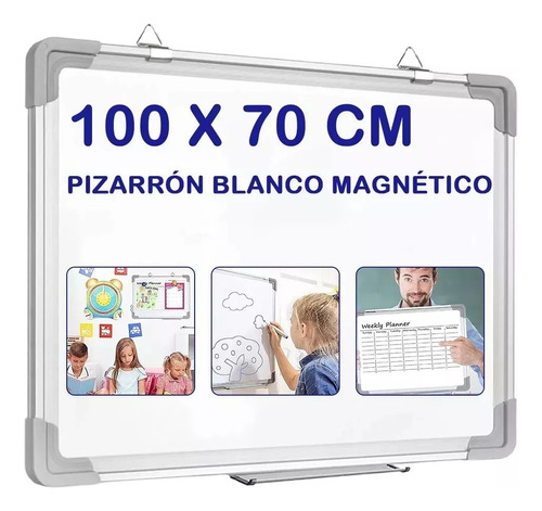 Pizarrón Blanco Magnético 100x70 Oficina Escuela Arte Niños