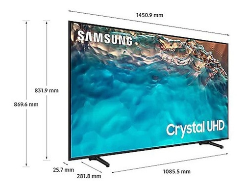 Smart Tv Samsung 65 Crystal Uhd 4k 2022 Oficial