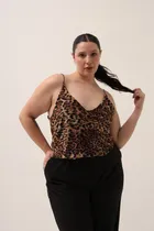 Comprar Tops Animal Print Para Salir Mujer Naif Marrón Maude Animal Print Maude Xxl