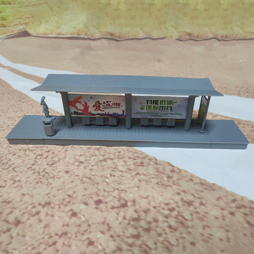 / Escala 1/64, Autobús, Parada De Espera, Modelos De