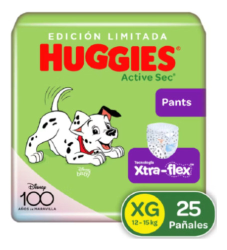 Pañal Huggies Pants 4/xg X25 - Unidad a $1596