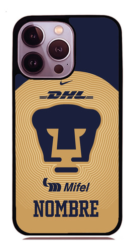 Funda Pumas Unam Dorada Motorola Personalizada