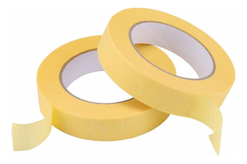 Lichamp 10-pack Automotive Refinish Masking Tape Yellow 25mm