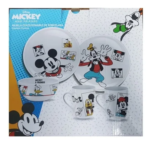 Vajilla Mickey And Friends 12 Pzas