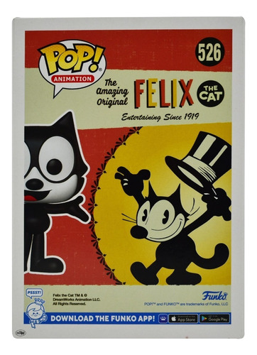 Felix El Gato Entertaining 1919 #526 Animation Funko Pop
