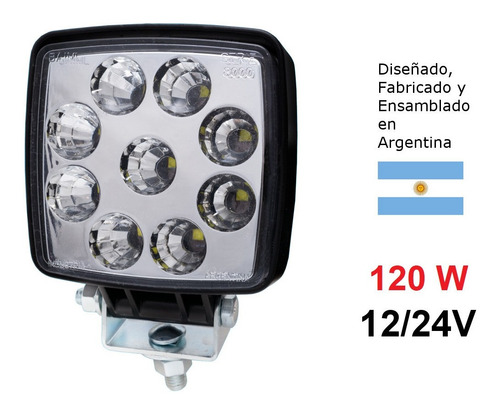 Reflector 9 Leds 120w Alta Potenc 12/24v Baiml (concentra)