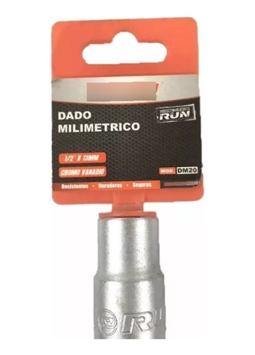 Dado Milimetrico Hexagonal Run 1/2 Socket X 18mm