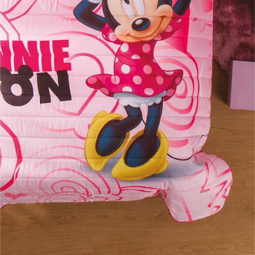 Edredón Ligero Minnie Coquette Individual Colchas Concord Rosa Rosa
