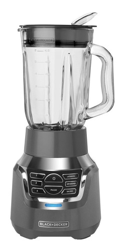 Imagen 1 de 4 de Licuadora Black+Decker Fusionblade BL1350G 1.5 L gris con vaso de vidrio 120V