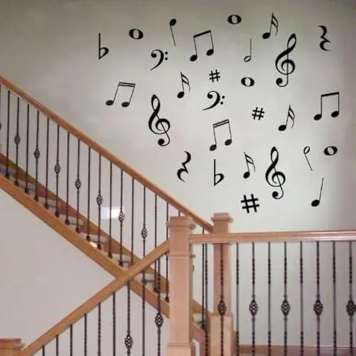 comprar Vinilos Decorativos Musicales Pvc 42 Notas Variadas 
