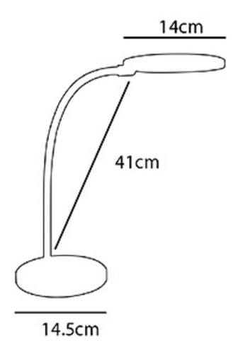 Imagen 2 de 2 de Lampara De Escritorio Led Bonnie 7,5w Dimerizable Calida
