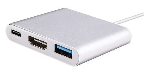 Adaptador de hub HDMI USB tipo C 3 em 1 para Mac Macbook