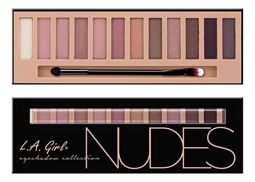 Paleta De Sombras Nudes La Girl Color de la sombra Nude