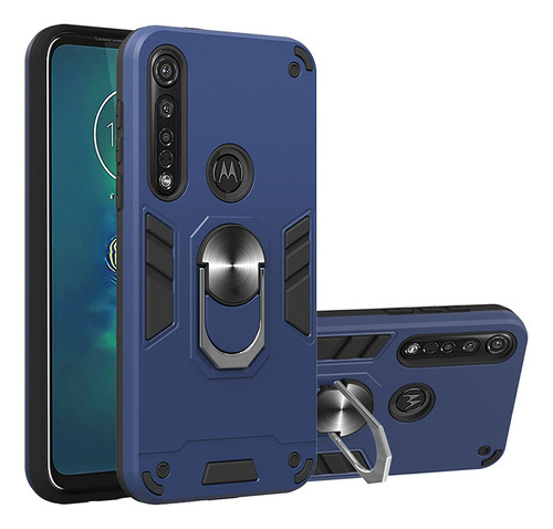 Funda Duro For Motorola G8 Plus Power Anticaída Con Anillo