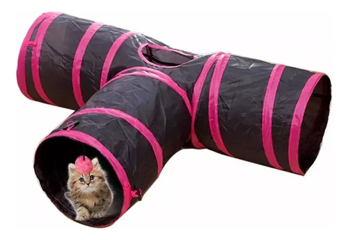 Túnel Divertido Plegable Para Gatos 3 Salidas