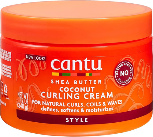 Cantu Coconut Curling Cream Crema Para Definir Rizos Coco 