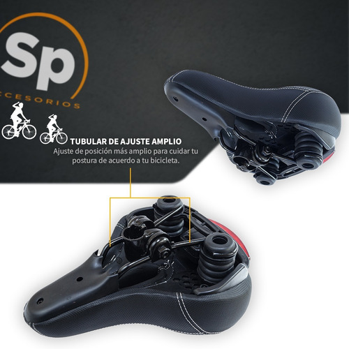 Imagen 8 de 10 de Asiento Para Bicicleta Antiprostatico New Flow Technology