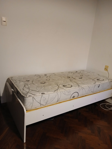 Cama 1 Pza Divino Conect Blanca C/colchon Regalo (Usado)