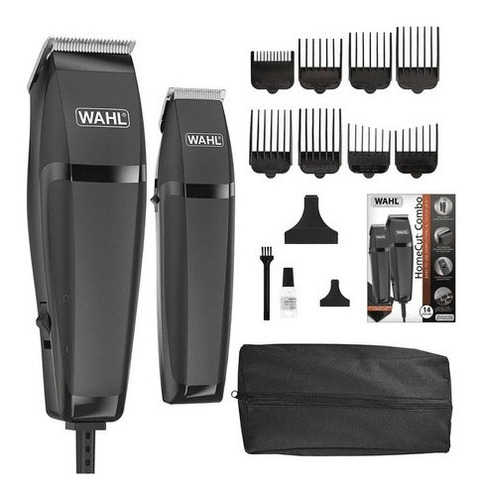 Imagen 1 de 3 de Máquina De Cortar Pelo Wahl Home Cut Combo 14 Piezas Trimmer Color Negro