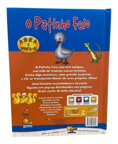 Contos De Fadas Divertidos 3d O Patinho Feio Edit. Todolivro