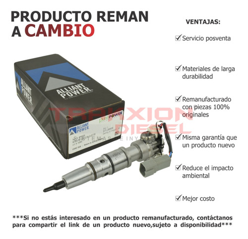 Inyector Diesel Ap66976 Para Dt466 Maxxforce 210-225hp 2004  (Reacondicionado)