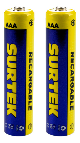 Pila Recargable Surtek Aaa , 2 Piezas 6 Pzs