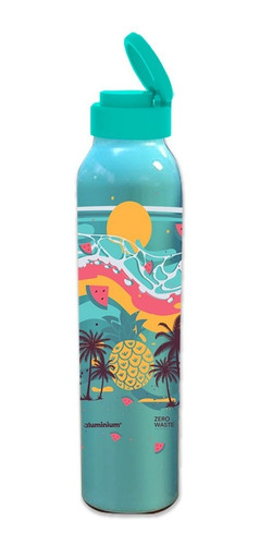 Imagen 3 de 9 de 4 Botella Agua Aluminio Reutilizable Deportiva Hombre Mujer