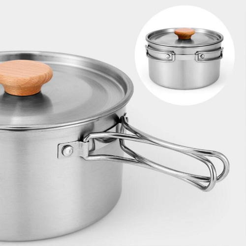 Juego De Utensilios De Cocina Para Acampar, Sartén Con