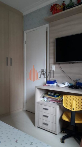 Imagem 8 de 10 de Apartamento Com 3 Dormitórios À Venda, 82 M² Por R$ 648.000,00 - Anália Franco - São Paulo/sp - Av5289
