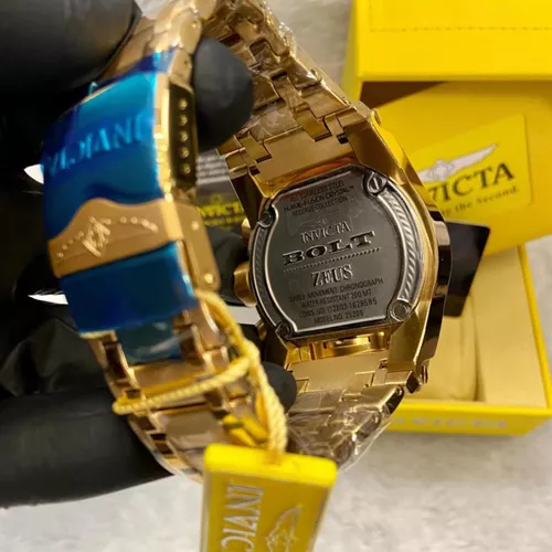 Relógio Masculino Invicta Zeus Magnum Linha Gold One Dourado