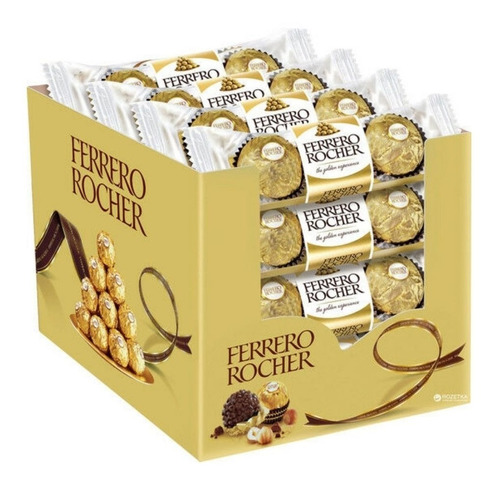 Imagen 1 de 6 de Ferrero Rocher Chocolate Golosina Caja Regalo 