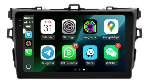 Central Multimidia Corolla 09 A 13 9p Android 14 2gb Gps Cam