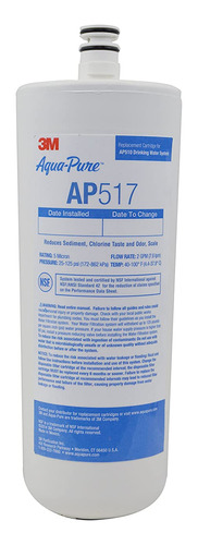 3m Aqua-pure Ap517 Under Sink Replacement Filter Cartridge (