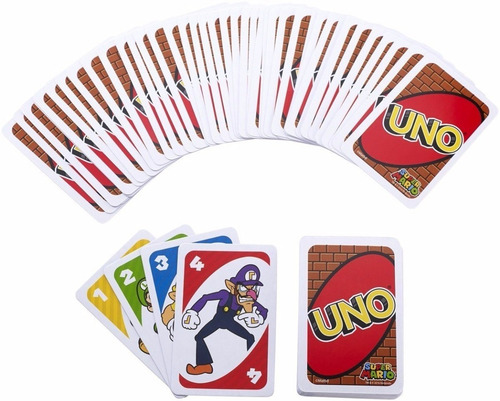 Uno Super Mario Bros Juego De Mesa Cartas Edición Especial