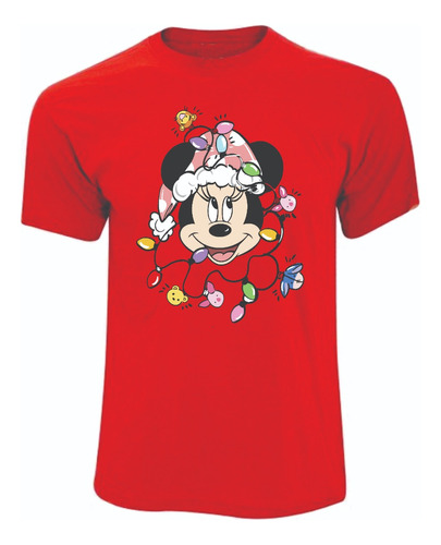 Camisetas Navideñas Navidad Mickey Minnie Mouse 