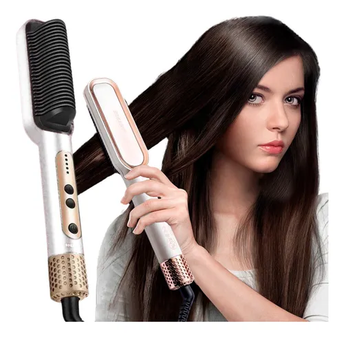 Cepillo Alisador Iónico Para Cabello Peine Profesional