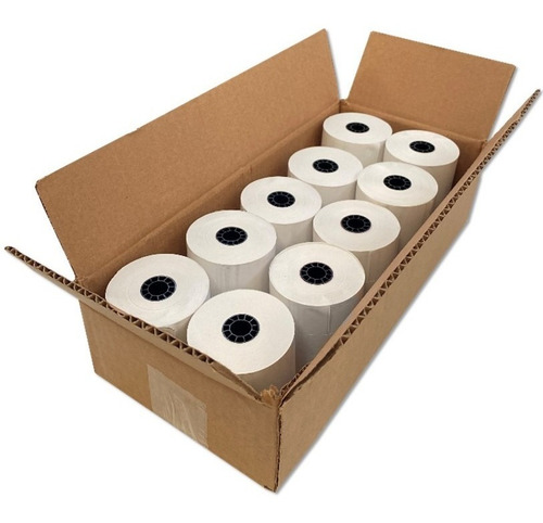 Imagen 2 de 8 de 10 Rollos Papel Rollo Térmico 80x70 Mm Tickets Recibo C/ Iva