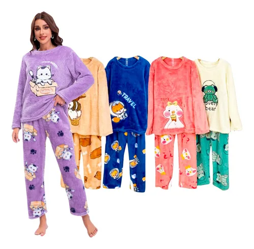 Pijamas para frio 2025 mujer