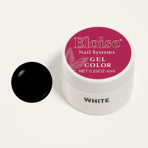 Gel Paint Blanco Negro 8ml Decoración De Uñas Nail Art Negro