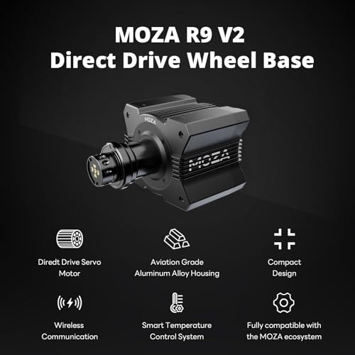 Moza R9 V2: Base Direct Drive Para Simulacin De Carreras