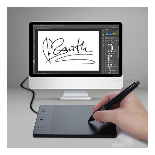 Su Tableta De Dibujo De Gráficos Usb Huiwang H420 Con