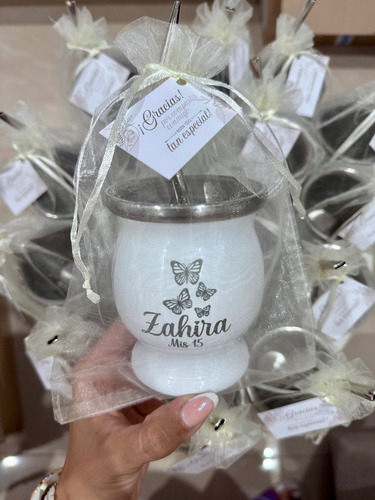 Mates Con Grabado Personalizado - Souvenirs Para Eventos X10