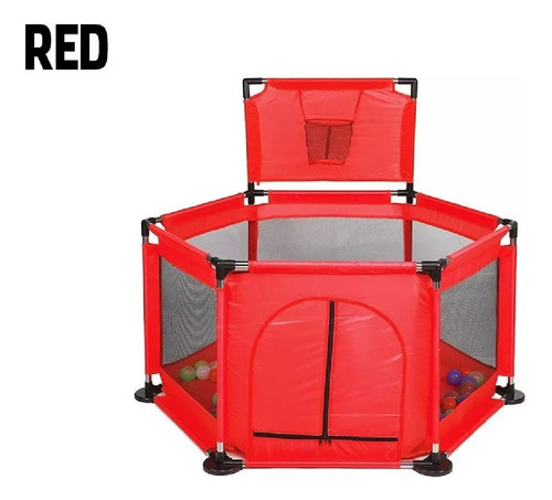 Corral Piscina Pelotas Estimulacion Bebes Con Barandas